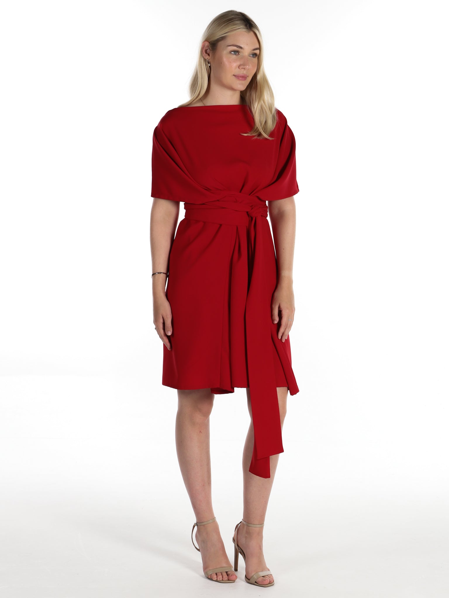 Bright Red Lara Dress