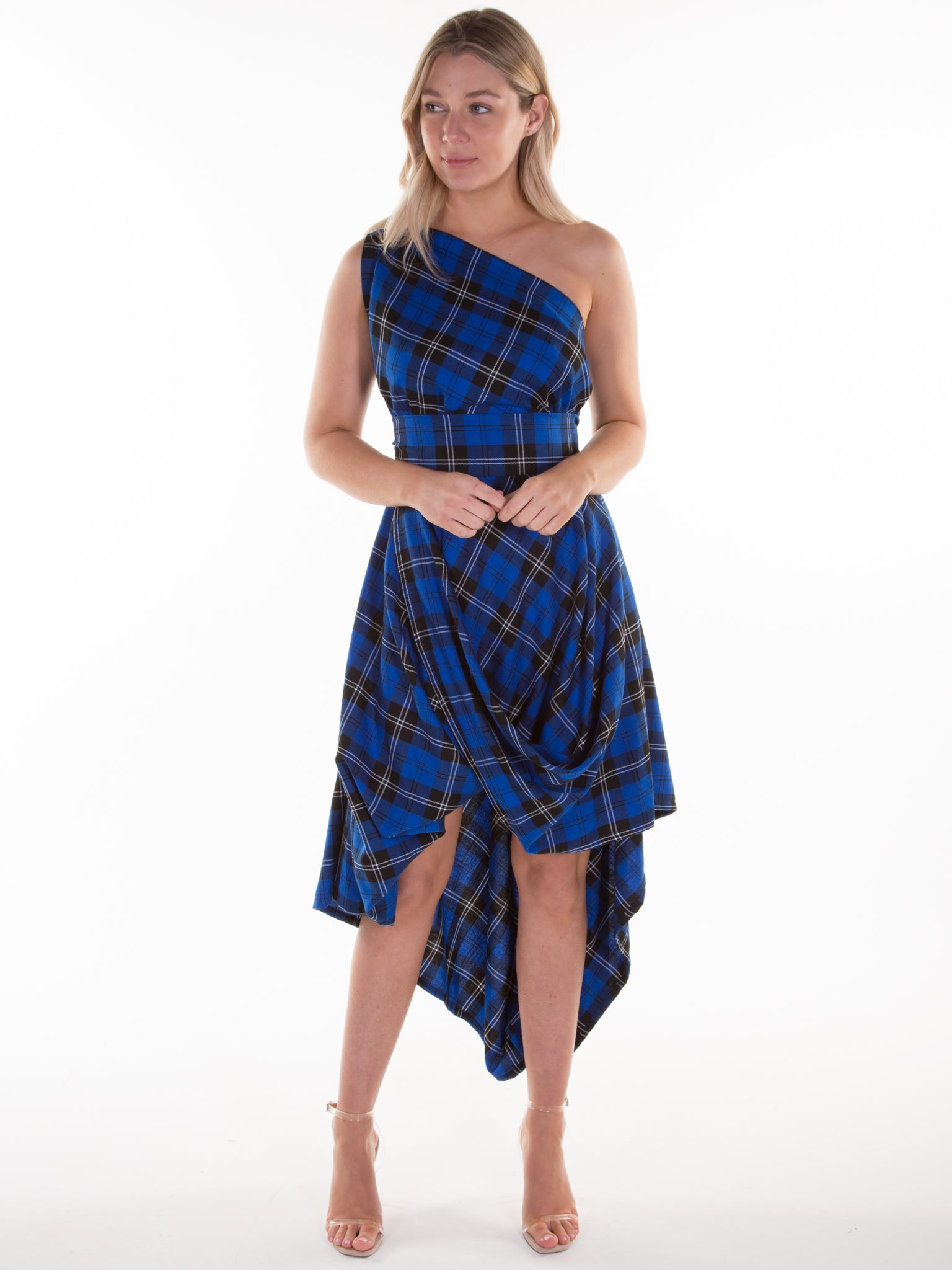 Royal Blue Tartan Jessie Dress