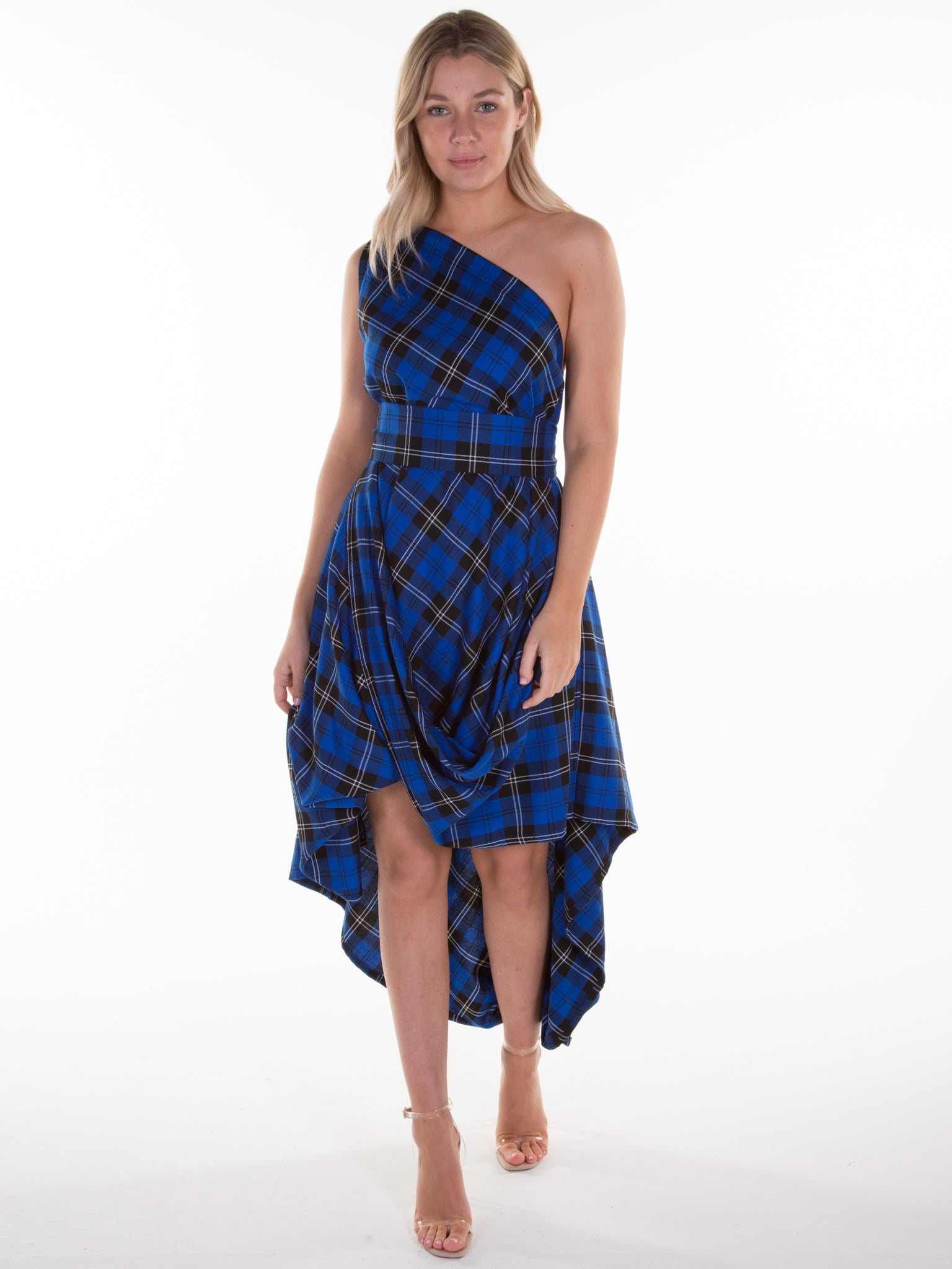 Royal Blue Tartan Jessie Dress