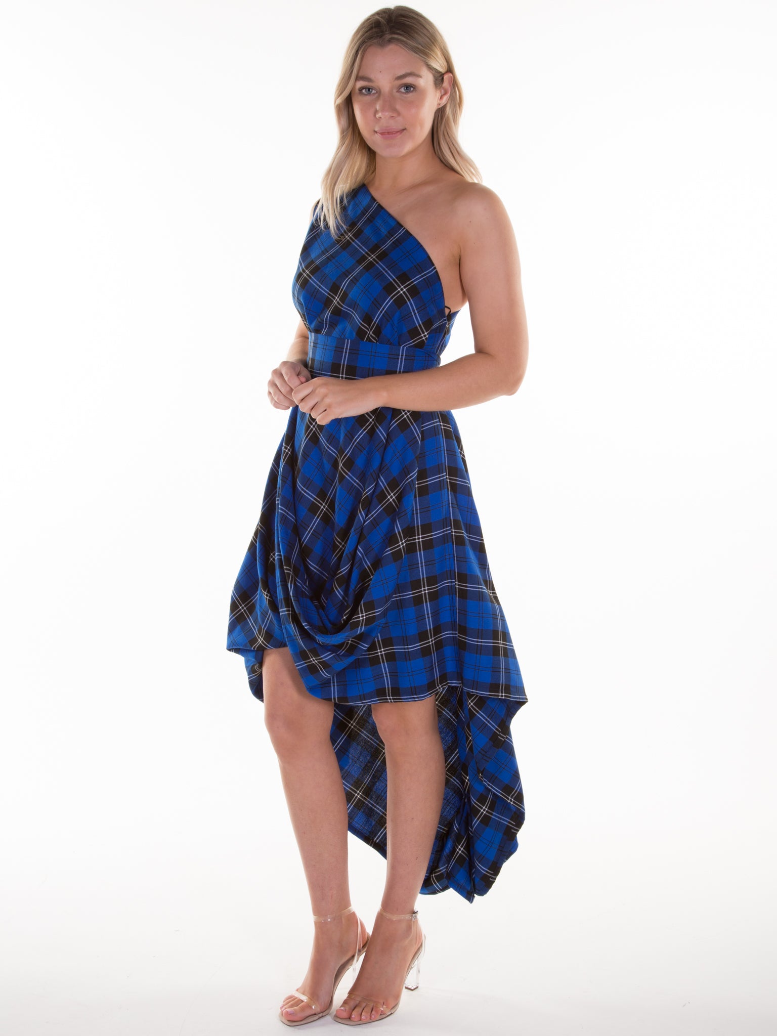 Royal Blue Tartan Jessie Dress