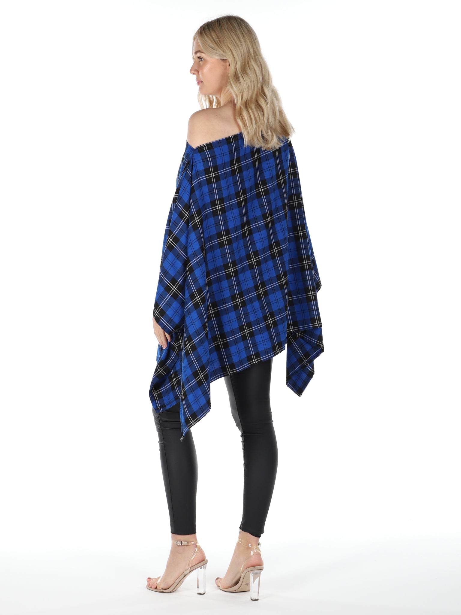 Royal Blue Tartan Luna Top
